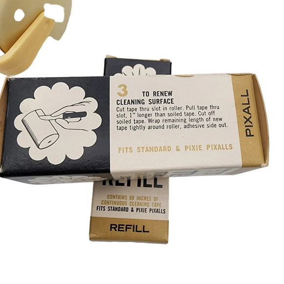 Vintage Pixall Lint Remover Roller with 3 Replacement Rolls New Old Stock in Box - Picture 5 of 11